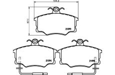 Sada brzdových destiček, kotoučová brzda TEXTAR 2109302