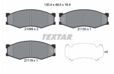 Sada brzdových destiček, kotoučová brzda TEXTAR 2109902