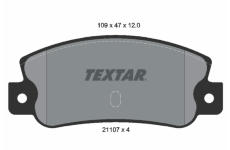 Sada brzdových destiček, kotoučová brzda TEXTAR 2110701