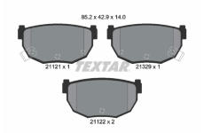 Sada brzdových destiček, kotoučová brzda TEXTAR 2112102