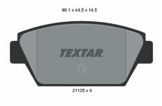 Sada brzdových destiček, kotoučová brzda TEXTAR 2112503