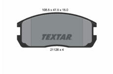 Sada brzdových destiček, kotoučová brzda TEXTAR 2112601