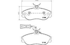 Sada brzdových destiček, kotoučová brzda TEXTAR 2113803