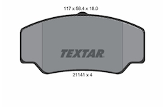 Sada brzdových destiček, kotoučová brzda TEXTAR 2114103