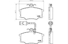 Sada brzdových destiček, kotoučová brzda TEXTAR 2115601