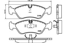Sada brzdových destiček, kotoučová brzda TEXTAR 2119003