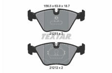 Sada brzdových destiček, kotoučová brzda TEXTAR 2121102