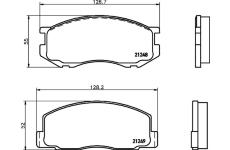 Sada brzdových destiček, kotoučová brzda TEXTAR 2124801