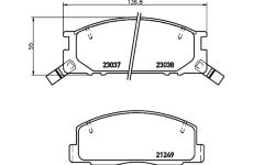 Sada brzdových destiček, kotoučová brzda TEXTAR 2124901