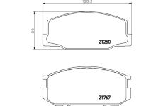 Sada brzdových destiček, kotoučová brzda TEXTAR 2125001
