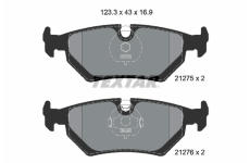 Sada brzdových destiček, kotoučová brzda TEXTAR 2127504