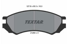Sada brzdových destiček, kotoučová brzda TEXTAR 2128002