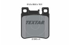 Sada brzdových destiček, kotoučová brzda TEXTAR 2130503