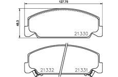 Sada brzdových destiček, kotoučová brzda TEXTAR 2133001