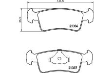 Sada brzdových destiček, kotoučová brzda TEXTAR 2133601