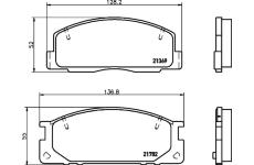 Sada brzdových destiček, kotoučová brzda TEXTAR 2136901