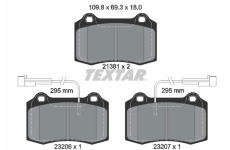 Sada brzdových destiček, kotoučová brzda TEXTAR 2138103