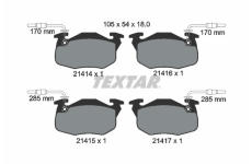 Sada brzdových destiček, kotoučová brzda TEXTAR 2141401