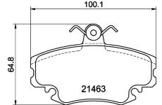 Sada brzdových destiček, kotoučová brzda TEXTAR 2146303