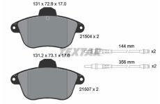 Sada brzdových destiček, kotoučová brzda TEXTAR 2150401