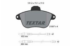 Sada brzdových destiček, kotoučová brzda TEXTAR 2150701