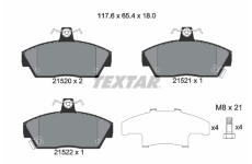 Sada brzdových destiček, kotoučová brzda TEXTAR 2152001