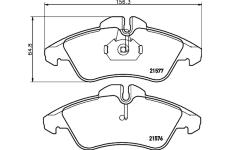 Sada brzdových destiček, kotoučová brzda TEXTAR 2157601