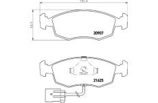 Sada brzdových destiček, kotoučová brzda TEXTAR 2162501