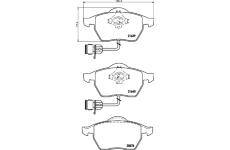Sada brzdových destiček, kotoučová brzda TEXTAR 2163901