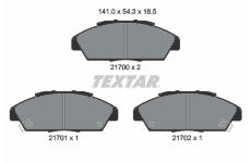 Sada brzdových destiček, kotoučová brzda TEXTAR 2170001