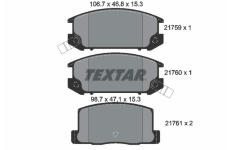 Sada brzdových platničiek kotúčovej brzdy TEXTAR 2175901