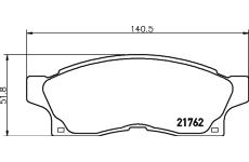 Sada brzdových destiček, kotoučová brzda TEXTAR 2176201