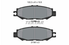 Sada brzdových platničiek kotúčovej brzdy TEXTAR 2178601