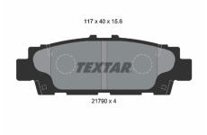 Sada brzdových destiček, kotoučová brzda TEXTAR 2179001