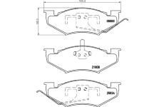Sada brzdových destiček, kotoučová brzda TEXTAR 2180701