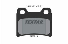 Sada brzdových destiček, kotoučová brzda TEXTAR 2183201