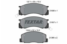 Sada brzdových destiček, kotoučová brzda TEXTAR 2183601