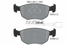 Sada brzdových platničiek kotúčovej brzdy TEXTAR 2191003