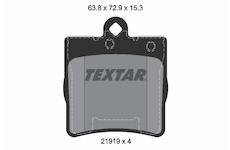 Sada brzdových destiček, kotoučová brzda TEXTAR 2191901
