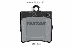 Sada brzdových destiček, kotoučová brzda TEXTAR 2191903