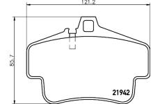 Sada brzdových destiček, kotoučová brzda TEXTAR 2194202