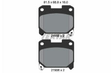 Sada brzdových destiček, kotoučová brzda TEXTAR 2195501