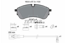Sada brzdových destiček, kotoučová brzda TEXTAR 2214703