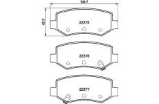 Sada brzdových platničiek kotúčovej brzdy TEXTAR 2237501