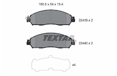 Sada brzdových destiček, kotoučová brzda TEXTAR 2243903