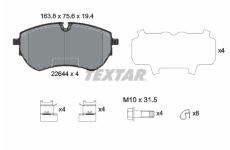 Sada brzdových destiček, kotoučová brzda TEXTAR 2264401