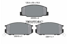 Sada brzdových destiček, kotoučová brzda TEXTAR 2300901