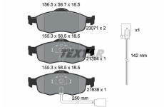 Sada brzdových destiček, kotoučová brzda TEXTAR 2307104