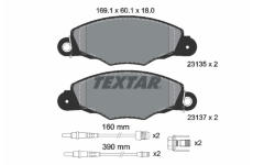 Sada brzdových platničiek kotúčovej brzdy TEXTAR 2313503