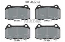 Sada brzdových destiček, kotoučová brzda TEXTAR 2314204